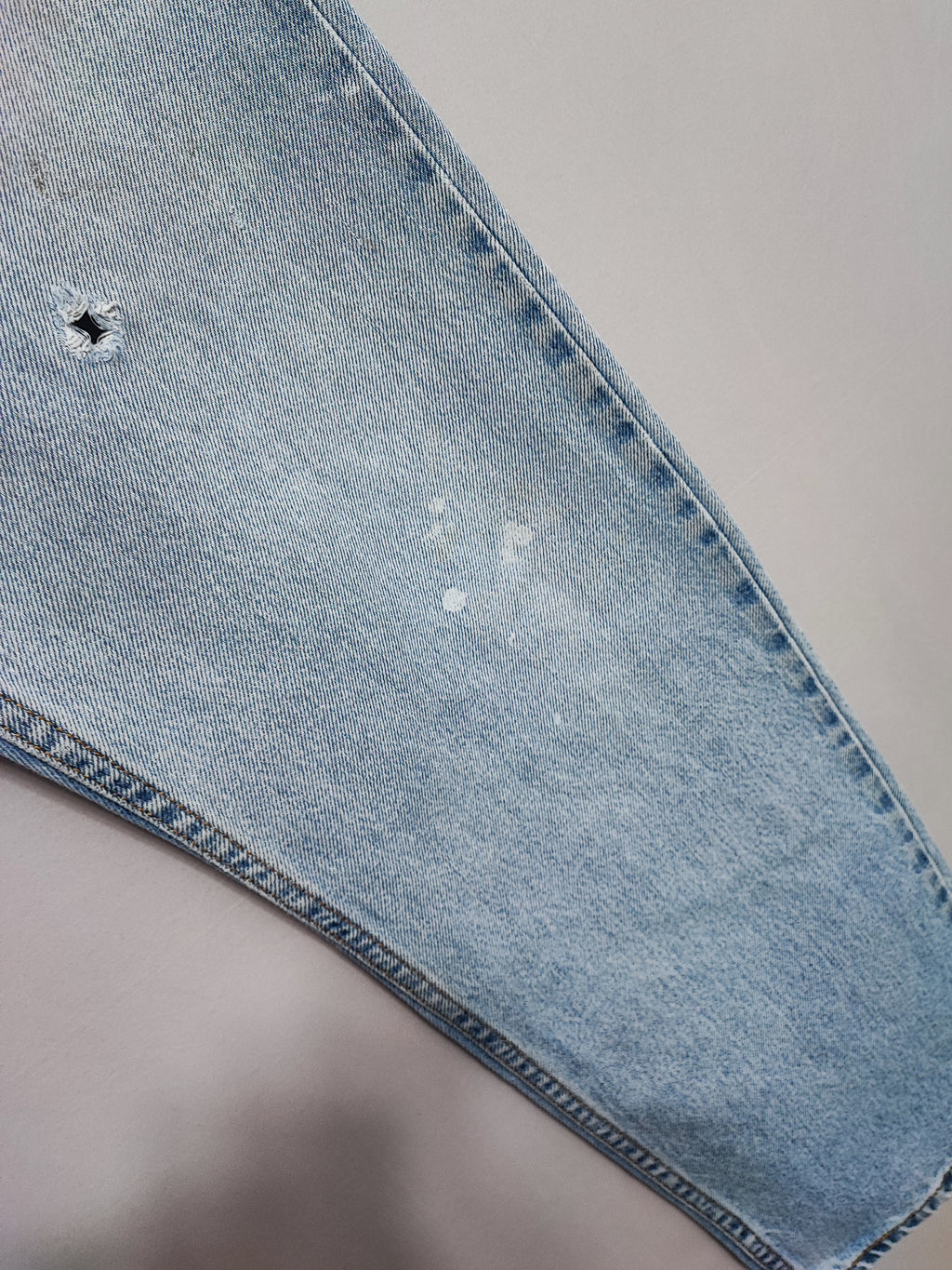 Vintage Levi's 505 Regular Fit Jeans Faded Blue Grunge Skater Men's W34 L31