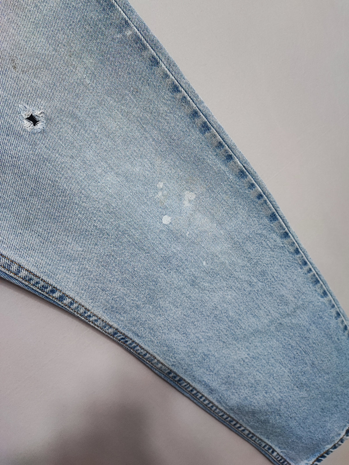 Vintage Levi's 505 Regular Fit Jeans Faded Blue Grunge Skater Men's W34 L31
