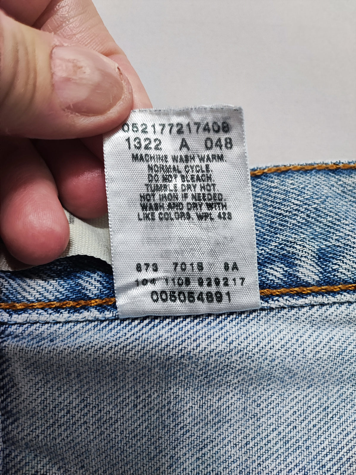 Vintage Levi's 505 Regular Fit Jeans Faded Blue Grunge Skater Men's W34 L31