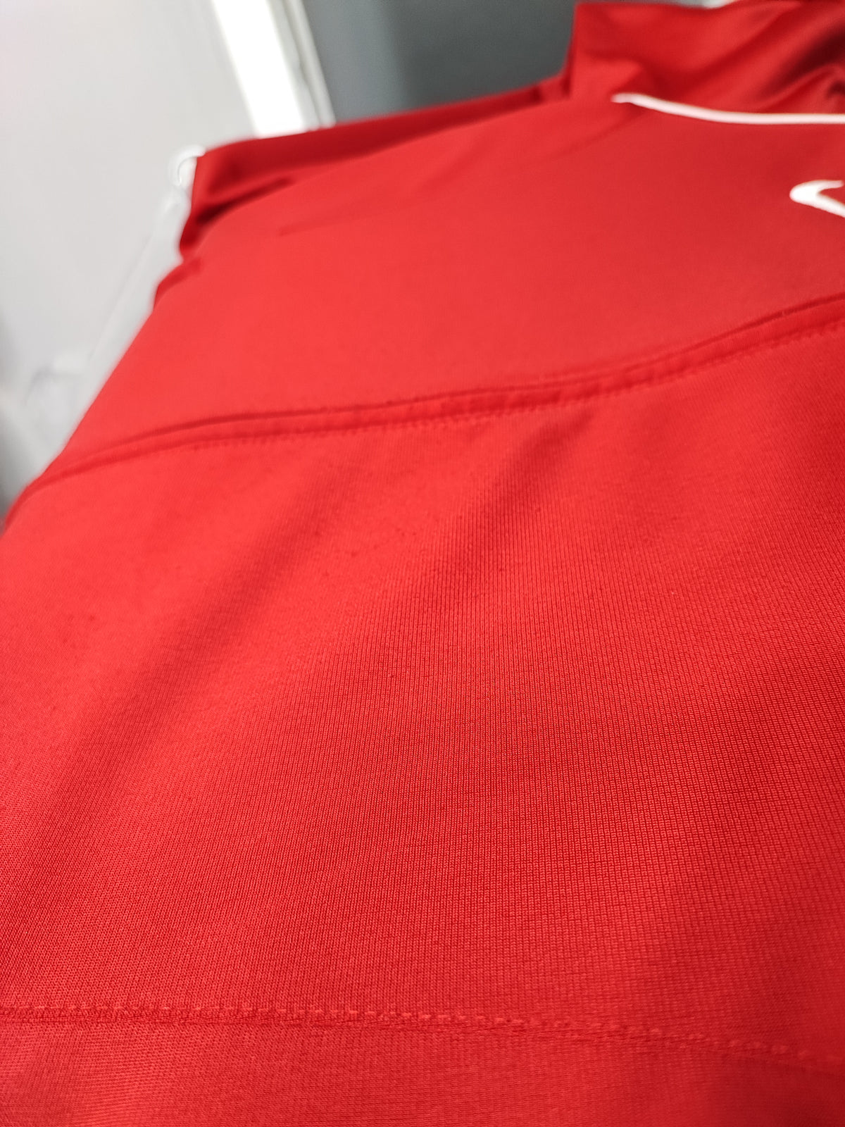 Vintage Nike Striped Long Sleeve Zip Track Jacket Red Men Size Medium