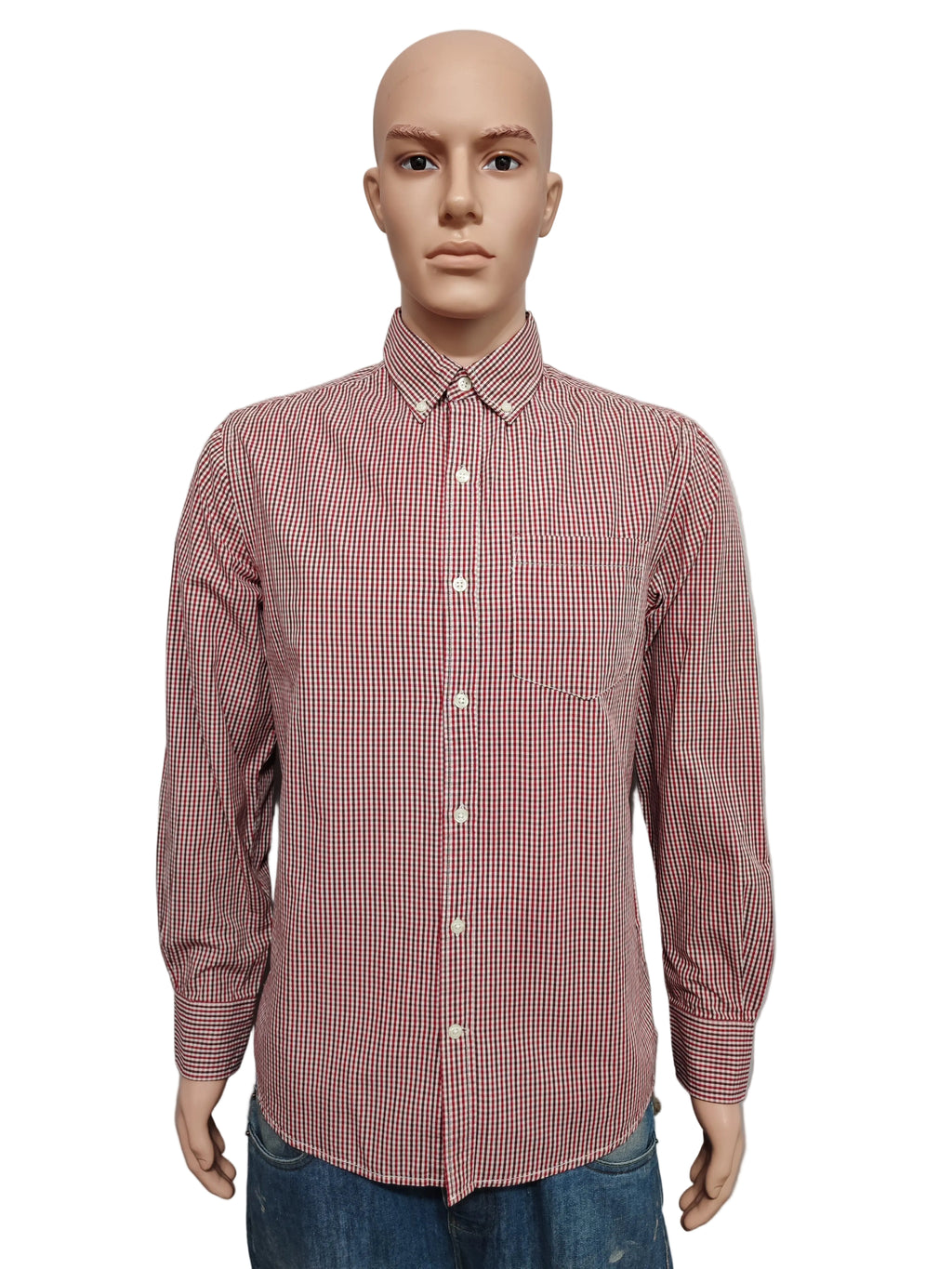 Vintage Old Navy Checked Long Sleeve Plaid Grunge Casual Shirt Red Men's Large