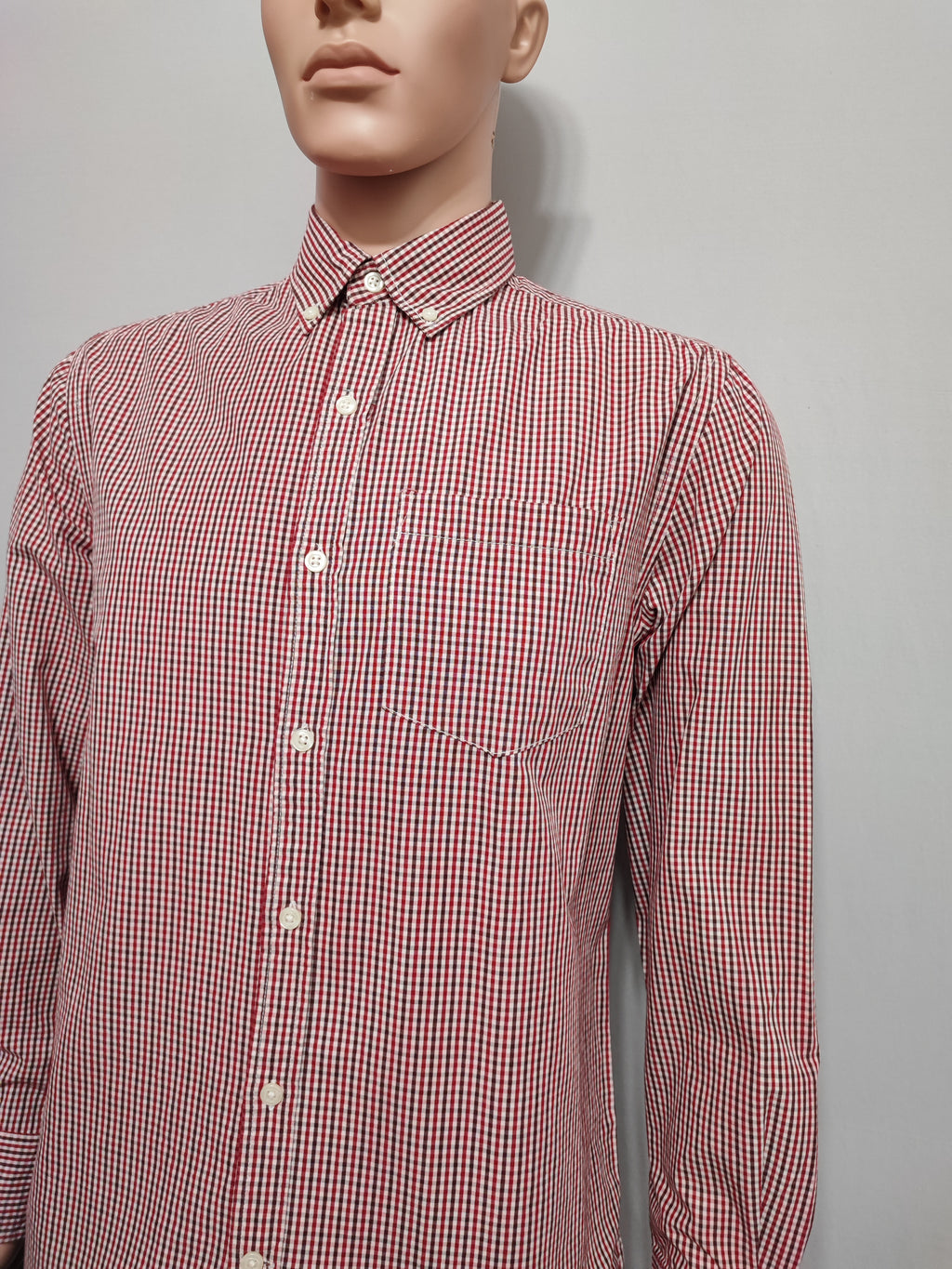 Vintage Old Navy Checked Long Sleeve Plaid Grunge Casual Shirt Red Men's Large