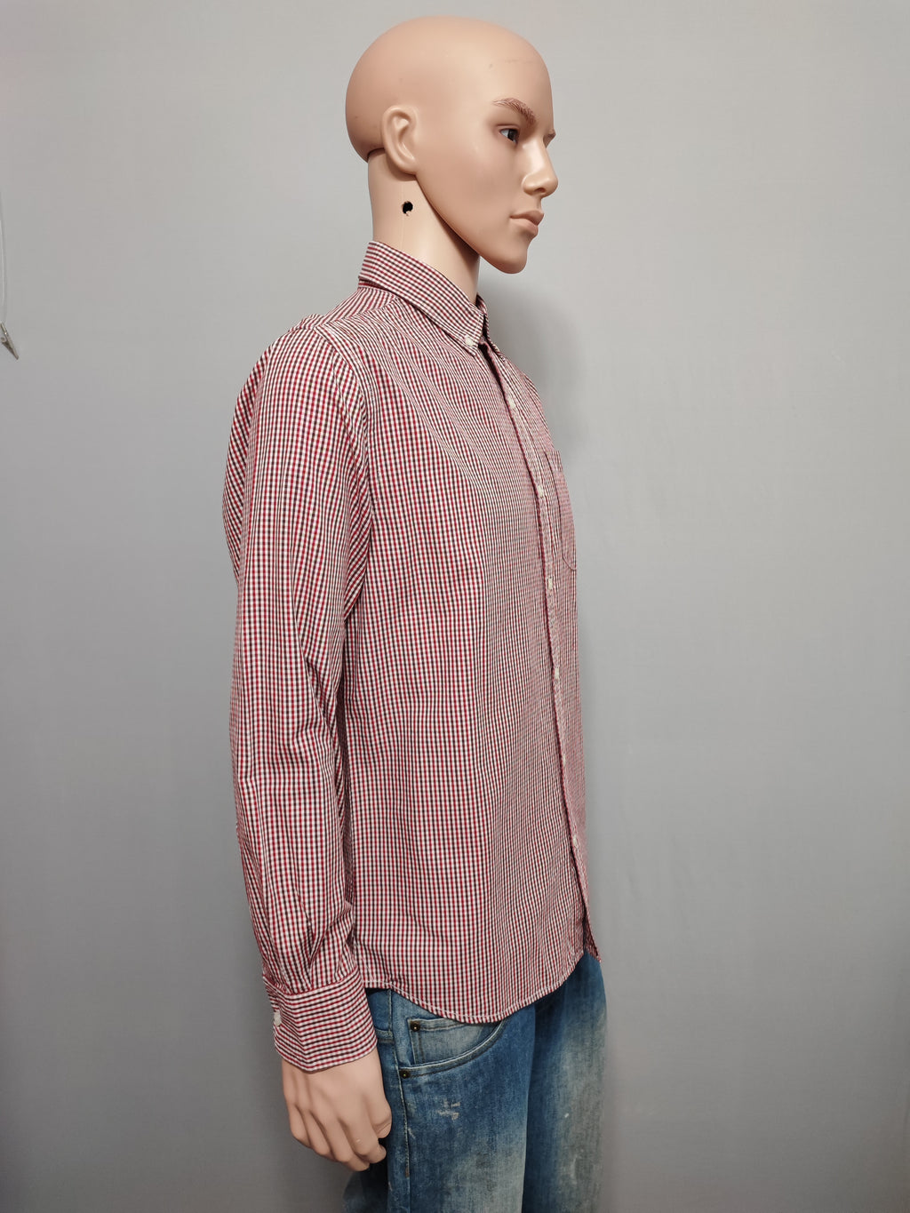 Vintage Old Navy Checked Long Sleeve Plaid Grunge Casual Shirt Red Men's Large