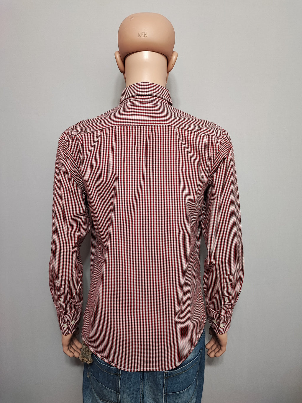Vintage Old Navy Checked Long Sleeve Plaid Grunge Casual Shirt Red Men's Large