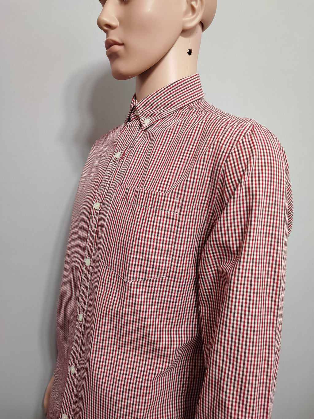 Vintage Old Navy Checked Long Sleeve Plaid Grunge Casual Shirt Red Men's Large