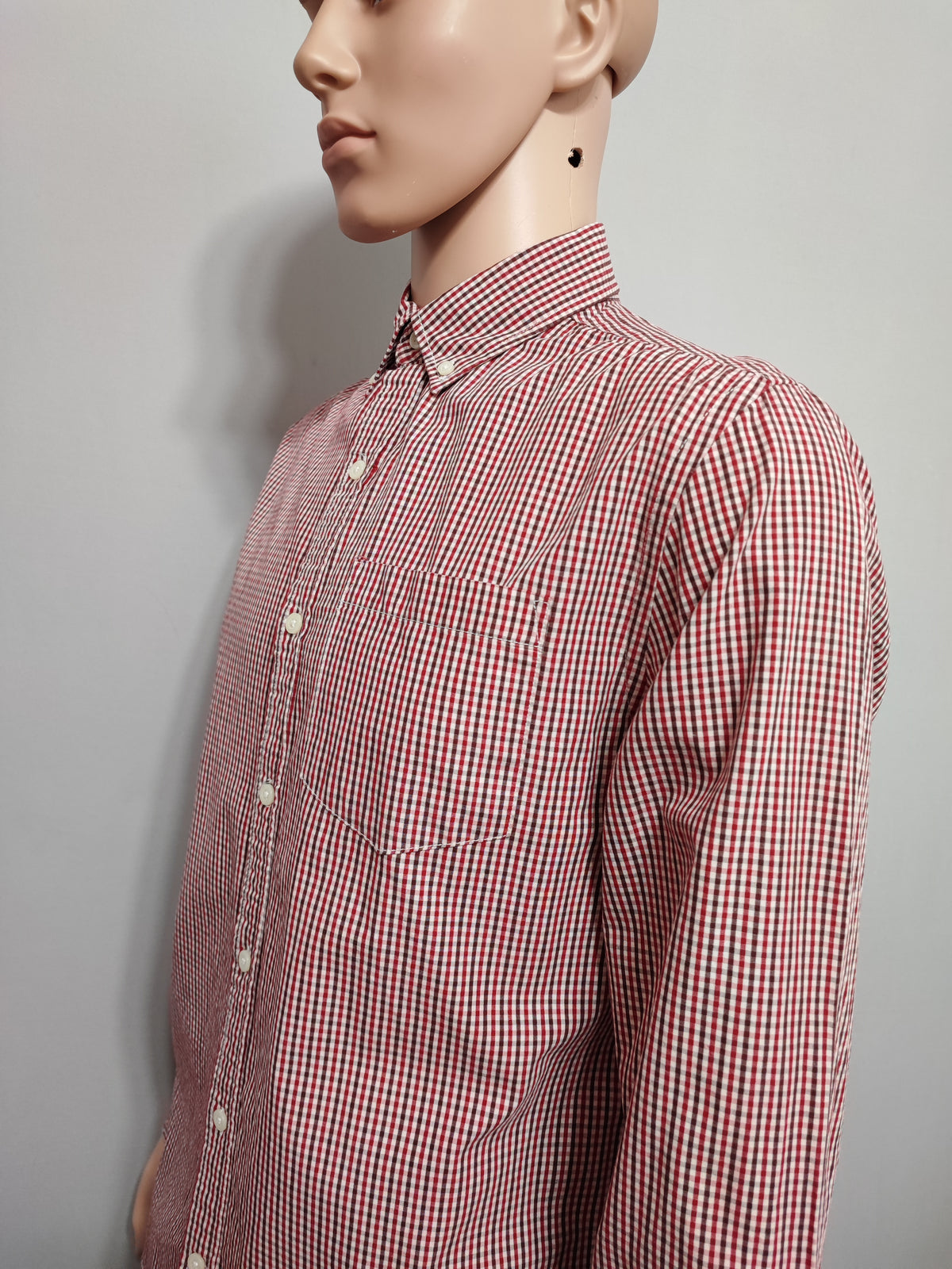 Vintage Old Navy Checked Long Sleeve Plaid Grunge Casual Shirt Red Men's Large