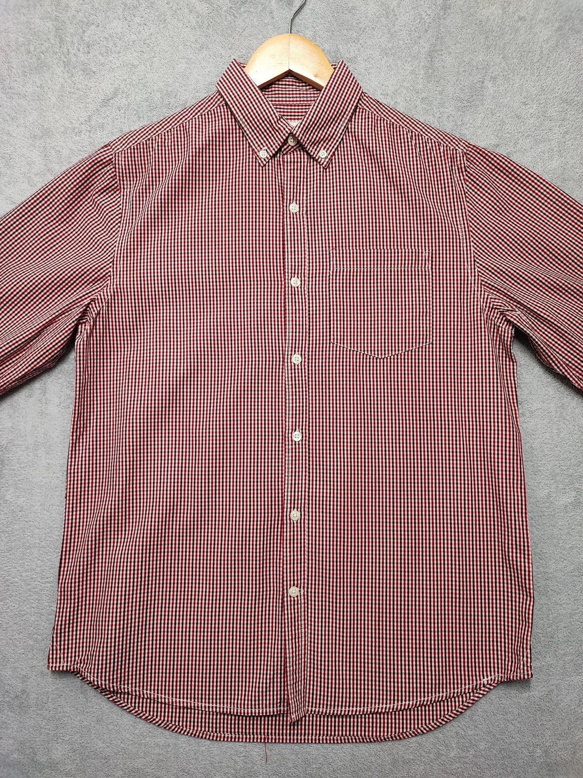 Vintage Old Navy Checked Long Sleeve Plaid Grunge Casual Shirt Red Men's Large