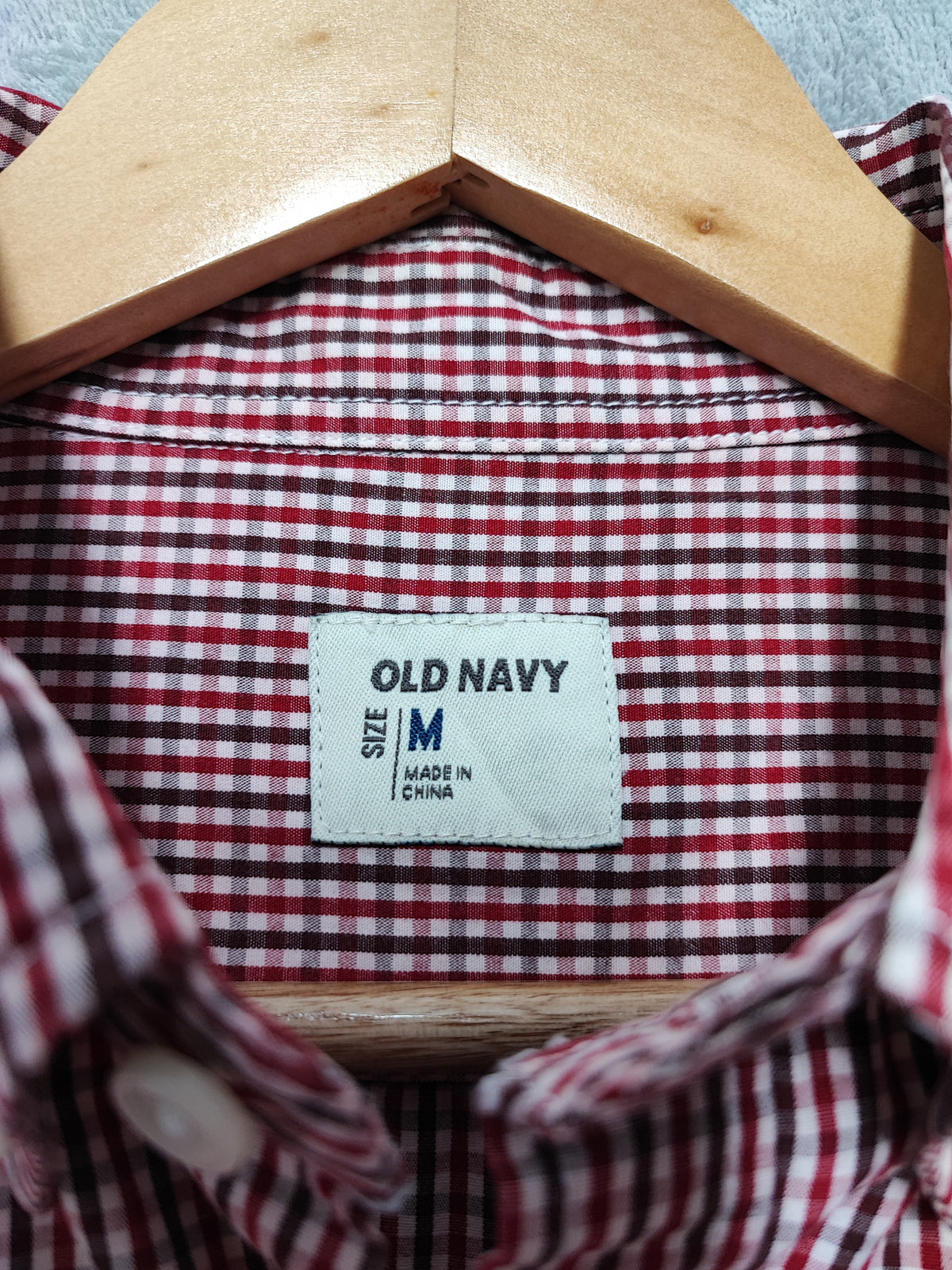 Vintage Old Navy Checked Long Sleeve Plaid Grunge Casual Shirt Red Men's Large