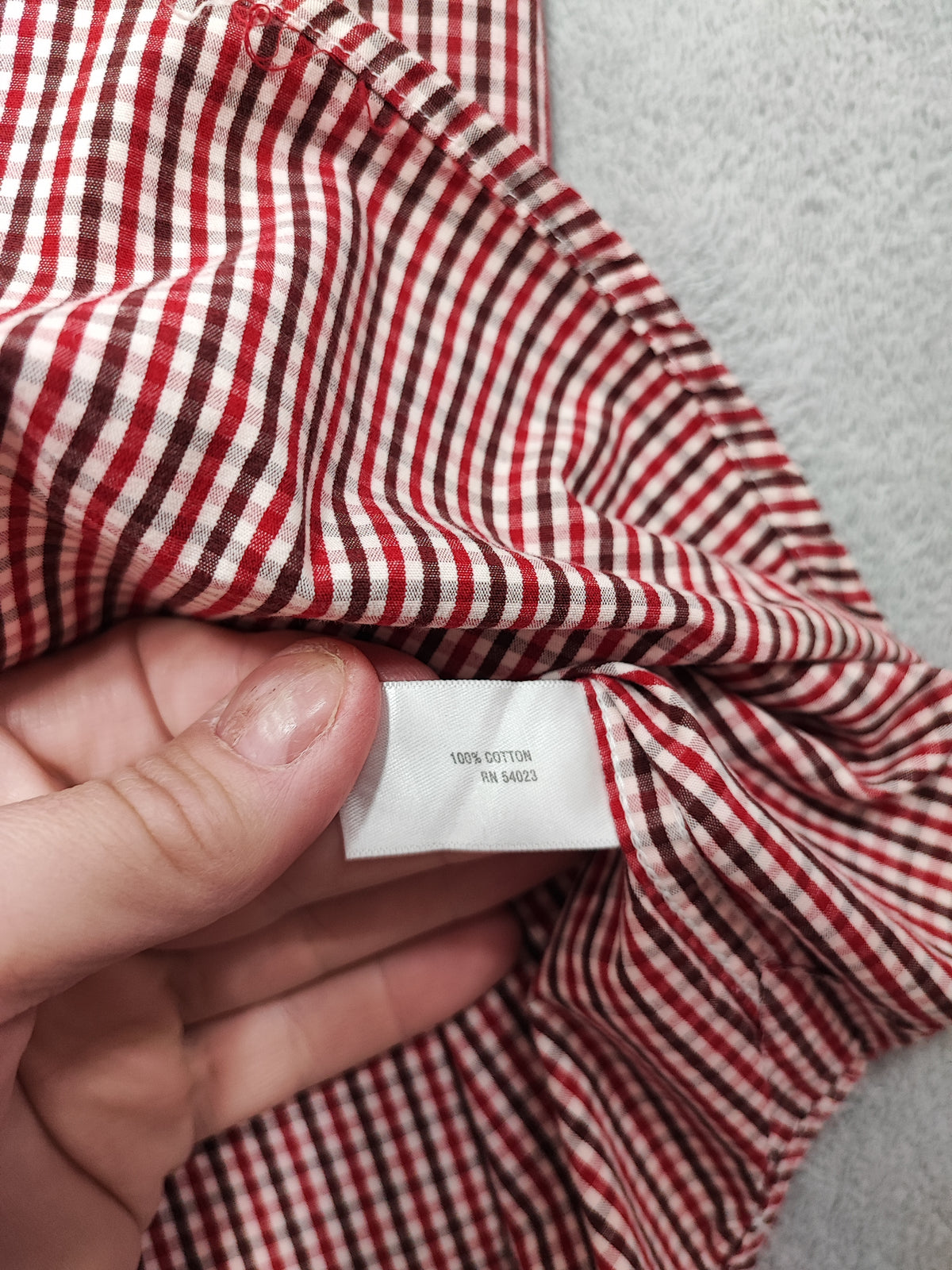 Vintage Old Navy Checked Long Sleeve Plaid Grunge Casual Shirt Red Men's Large