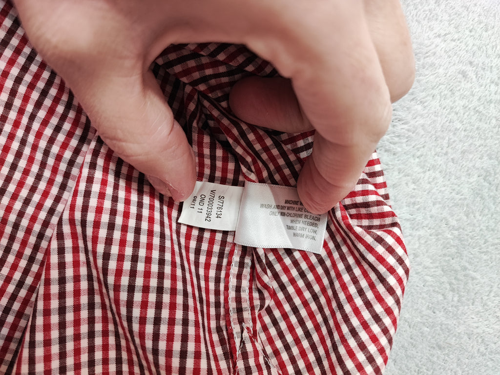 Vintage Old Navy Checked Long Sleeve Plaid Grunge Casual Shirt Red Men's Large