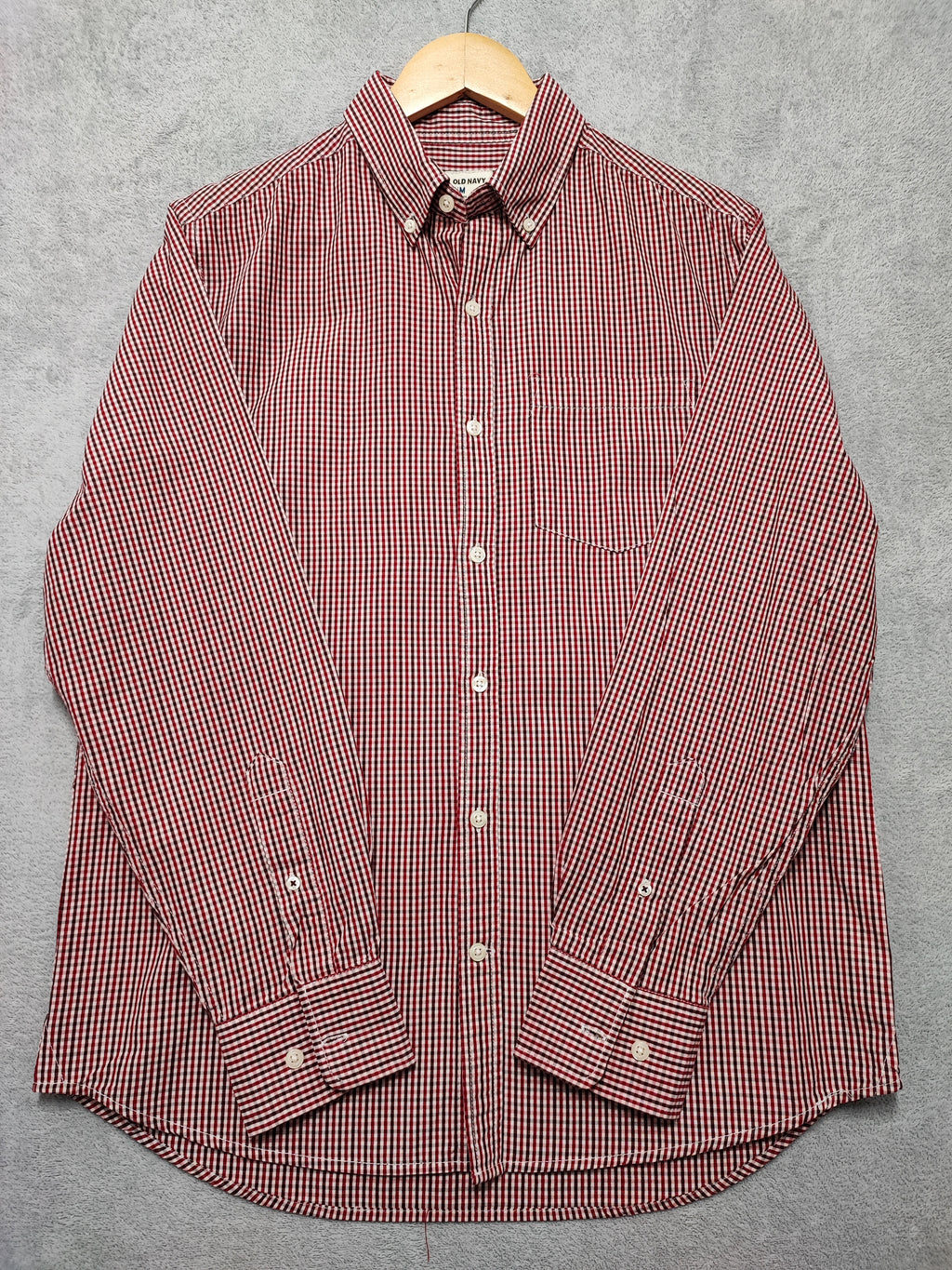 Vintage Old Navy Checked Long Sleeve Plaid Grunge Casual Shirt Red Men's Large