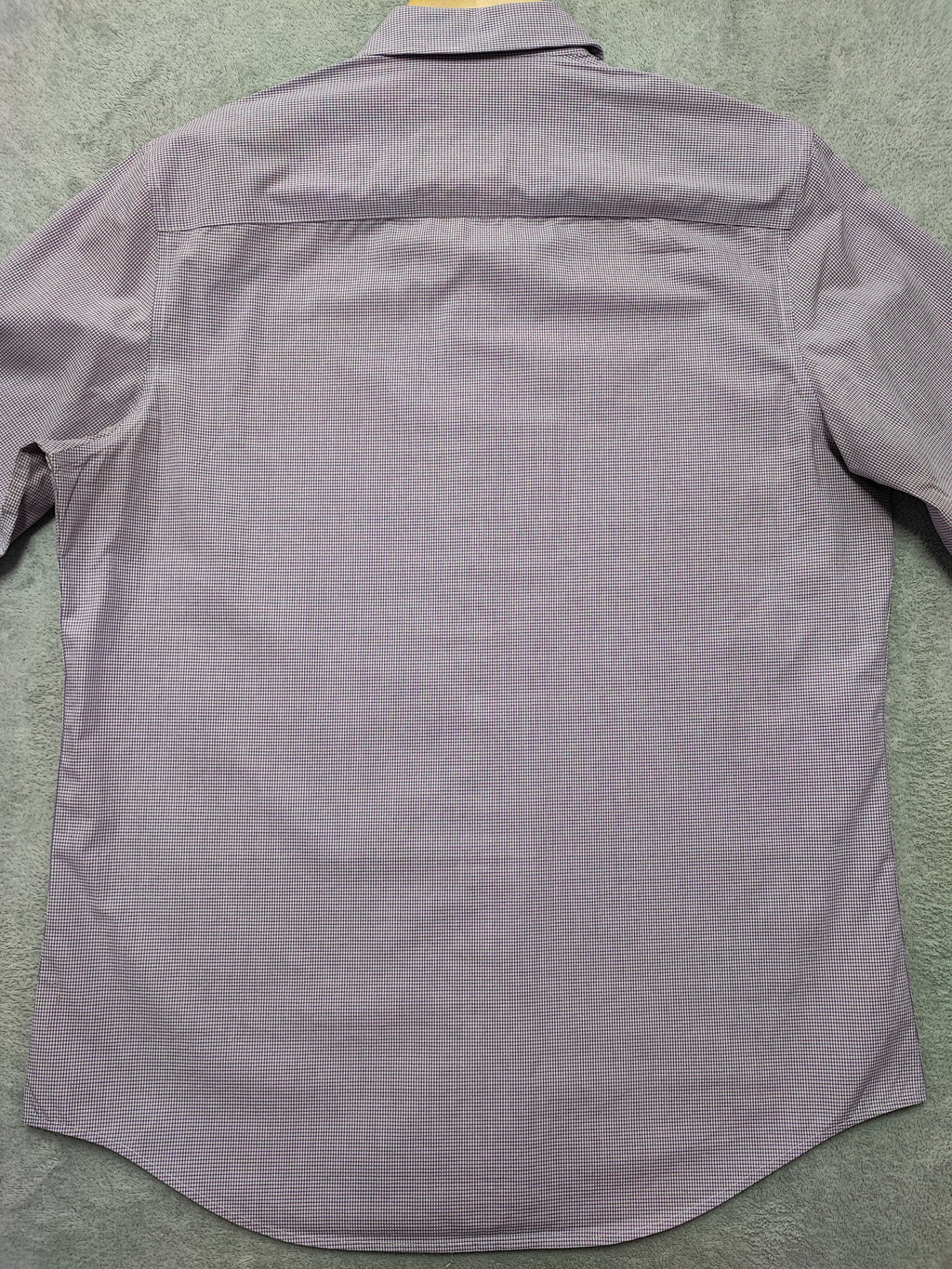 Vintage Calvin Klein Checked Long Sleeve Shirt Lilac Purple Men's Size Medium M