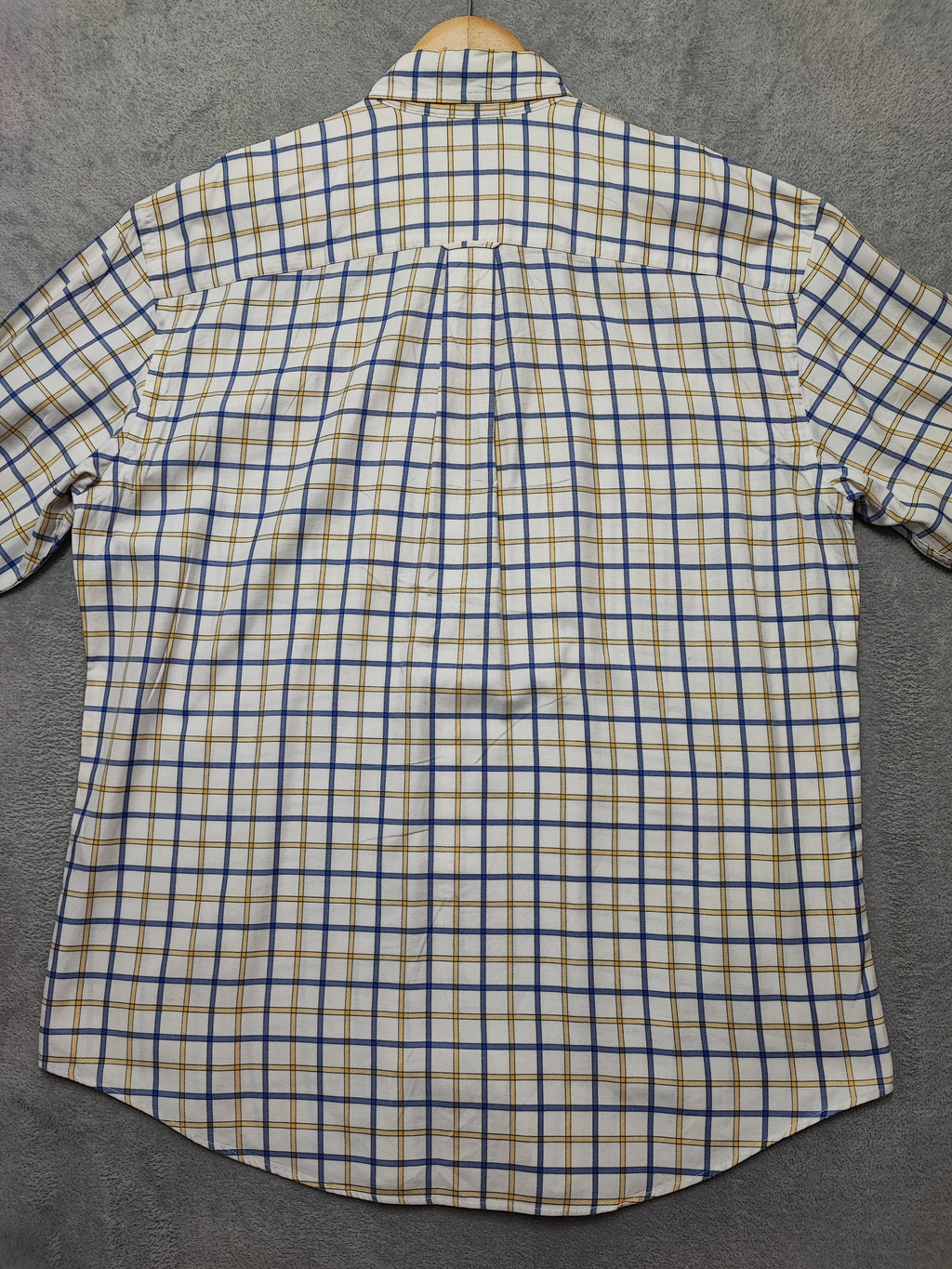 Vintage Nautica Checked Long Sleeve Two-Ply Cotton Sailing Shirt Men Size XL