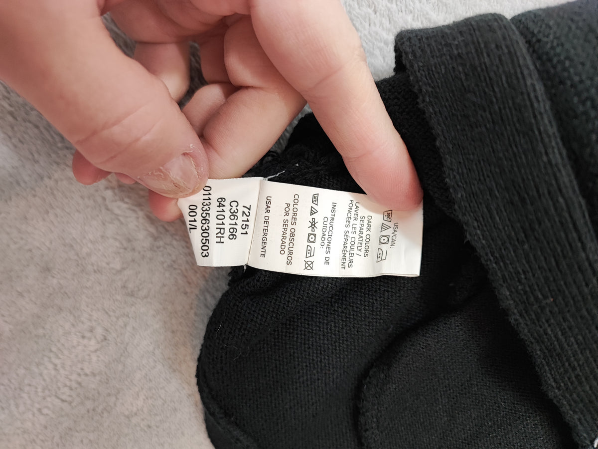 Vintage Chaps Ralph Lauren Plain Faded Black Knit Vest Jumper Men Size Large