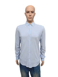 Vintage Zara Man Plain Long Sleeve Shirt Blue Contrast Elbow Patches Men Size M