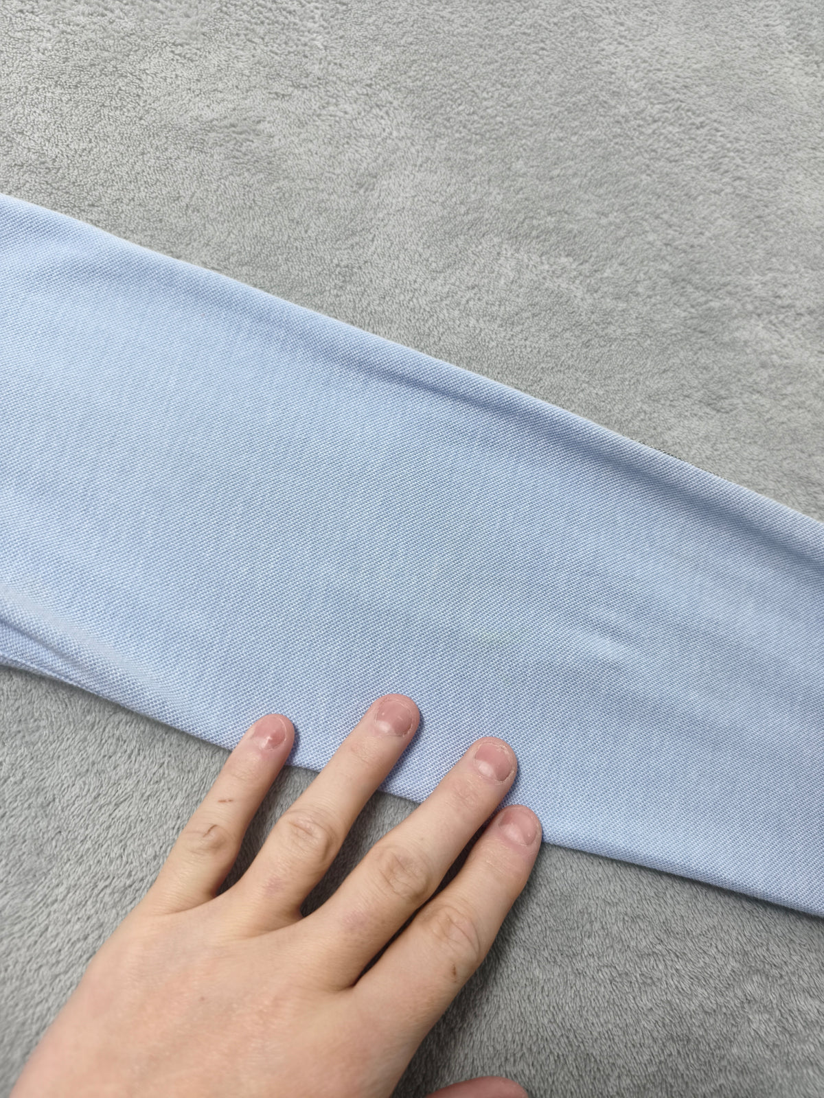 Vintage Zara Man Plain Long Sleeve Shirt Blue Contrast Elbow Patches Men Size M