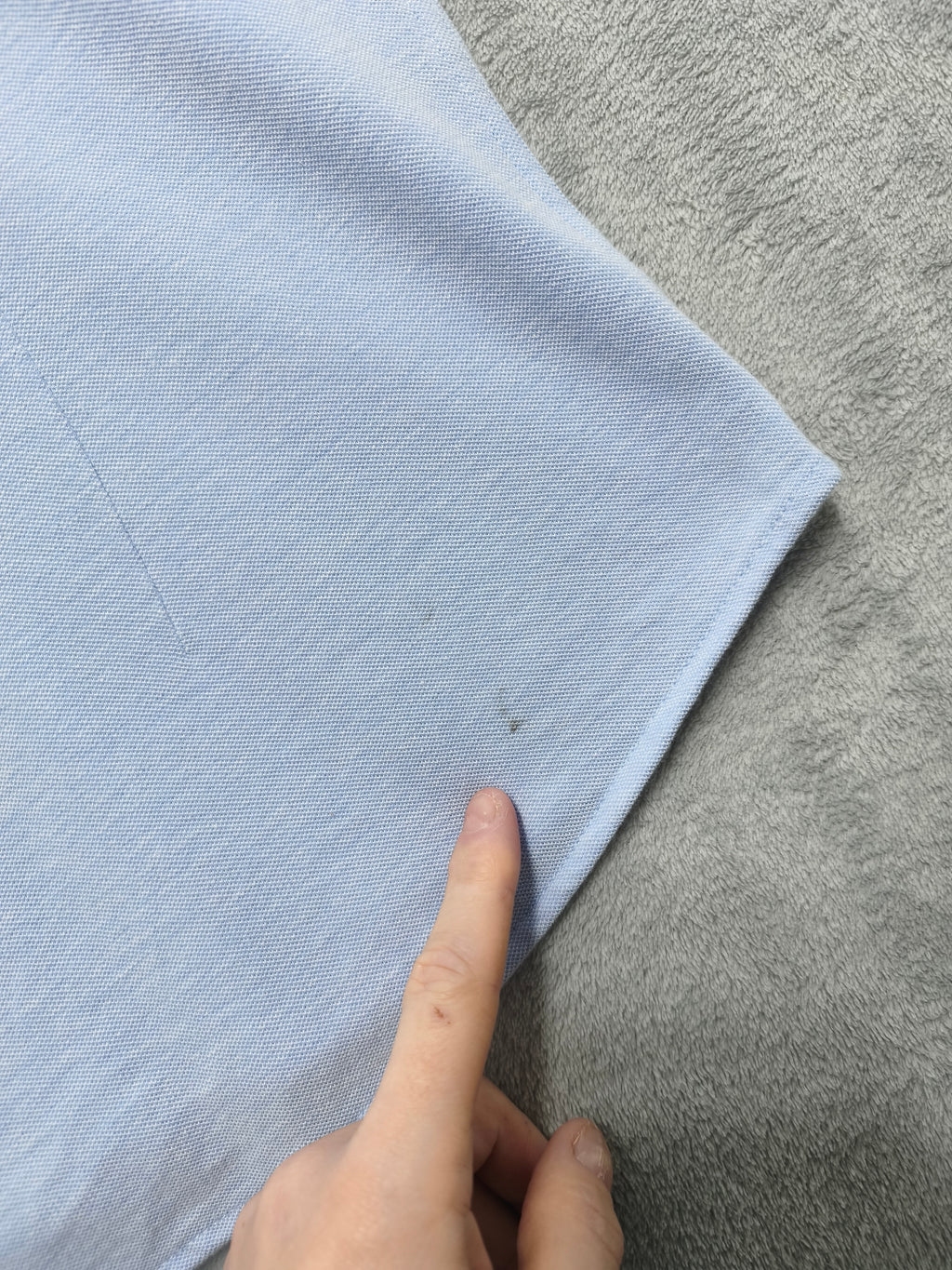 Vintage Zara Man Plain Long Sleeve Shirt Blue Contrast Elbow Patches Men Size M