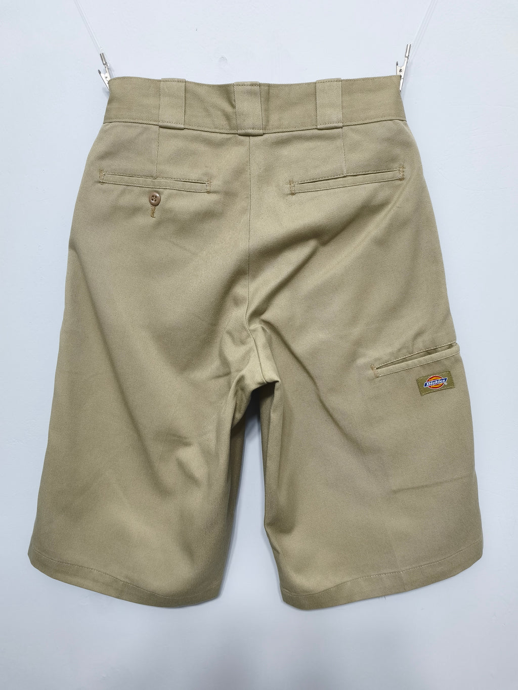 Vintage Dickies Workwear Shorts Khaki Sand 90s Skater Indie Baggy 26W