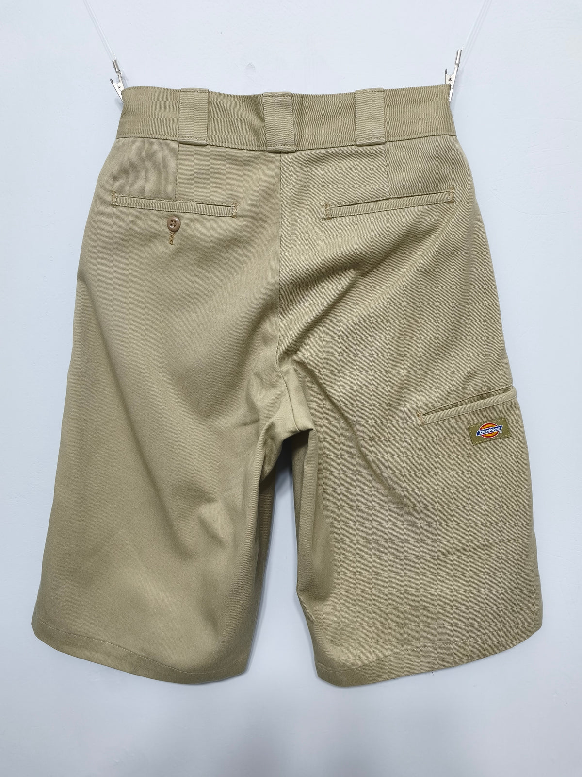Vintage Dickies Workwear Shorts Khaki Sand 90s Skater Indie Baggy 26W