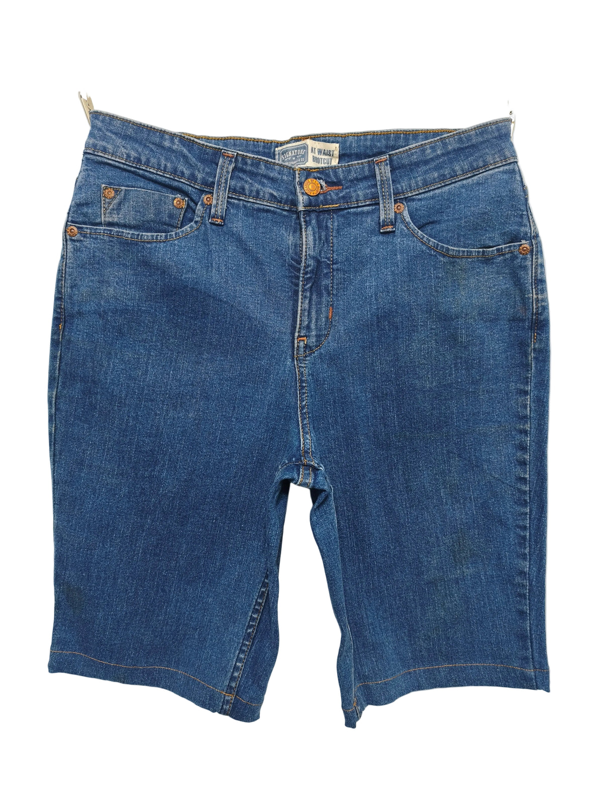 Vintage Signature by Levi Strauss Mid Wash Blue Denim Summer Jorts Shorts W30