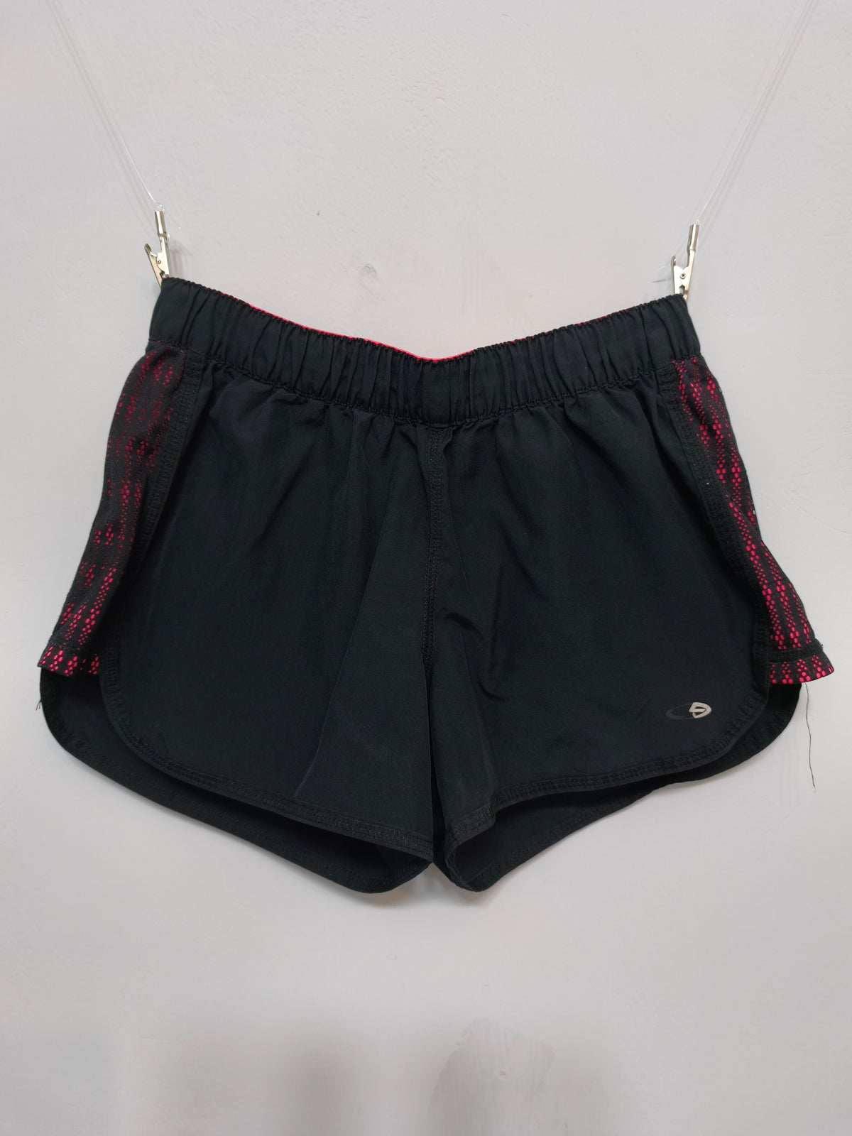Champion C9 Pink Black Gym Shorts Women Size Small Female Running Workout Mesh
