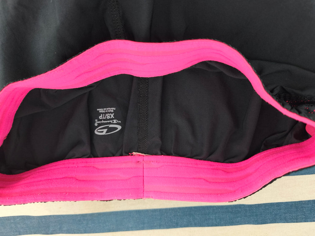 Champion C9 Pink Black Gym Shorts Women Size Small Female Running Workout Mesh