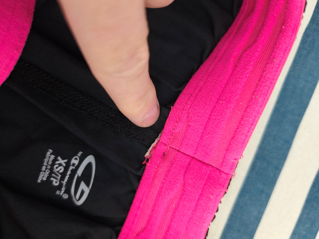 Champion C9 Pink Black Gym Shorts Women Size Small Female Running Workout Mesh